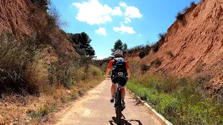 30 minute Magicshine 3000 lumes Tunnel Tour 🚴‍♀️🔥🔦 Via Verde Cycling Workout 4K