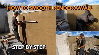 How to smooth plaster exterior wall