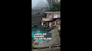 Landslides sweep away homes on volcanic Italian island of Ischia