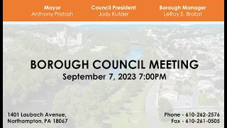 Northampton Borough Council Meeting - September 7, 2023