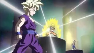 Hatchiyack vs Saiyan Warriors . DBZ OVA.