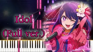 [Oshi no Ko OP] Idol/YOASOBI (Full ver.) Piano Arrangement