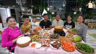 Thăm nhà Song Hỷ Vlog ở Châu Đốc ăn Đại tiệc món ngon dân dã Miền Tây cùng Gia đình A Hải Sapa TV