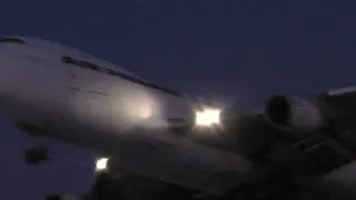 Air France Boeing 747-400F Cargo Landing O' Hare