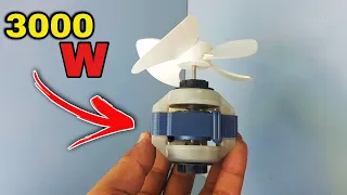 I turn the refrigerator fan into 220V 3000W electricity generator - free electricity new 2021