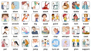 Learn 150 Action Verbs in English Fast and Easy