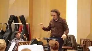 rehearsal. Marques. Danzon No.2. Yuri Medianik - conductor.  Russian Philharmonic Orchestra