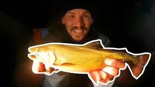 Ice Fishing for Giant Alpine Brook Trout