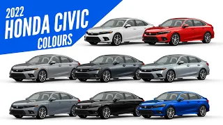 2022 Honda Civic Sedan - All Color Options - Images | AUTOBICS