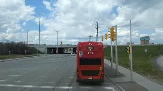 OC Transpo LRT Line 1 Replacement Bus Route, Route R1 (701) in May 2020 - Video Ride