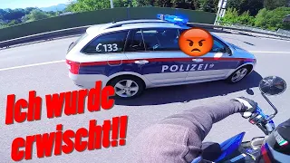 ICH WURDE VON DER POLIZEI ERWISCHT! Wheelie VOR der Polizei! | Motorcycle Fail