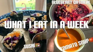 What I eat in a week *realistic * (vegan/ vegetarian)