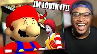 MARIO GETS HIS FIRST JOB! | SMG4: Mario Works at Mcdonalds Reaction!