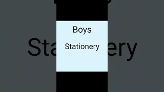 Girls Stationery vs Boys stationery😍😘🤩