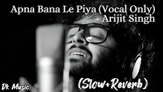 Apna Bana Le (Slow+Reverb) | Vocals Only | Without Music | Arijit Singh | Bhediya | Dk Music