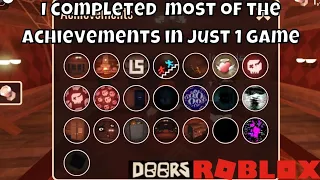 Roblox Doors-I completed almost all achievements in only 1 Game