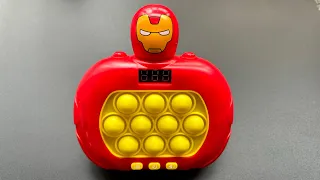 Iron Man Pop It Game Unboxing And Review 2024 - Best Satisfying Electric Game Console Fidget Toy