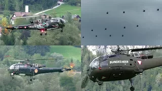 Austrian Air Force Alouette 14 ship formation | 50 years Alouette Airfest LOXA