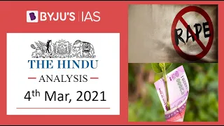 'The Hindu' Analysis for 4th March, 2021. (Current Affairs for UPSC/IAS)