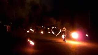 участник fire show загорелся