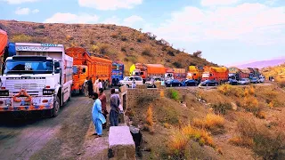 Pakistan travelling Asia's 2nd Largest Steel Bridge in Fort Munro (DG Khan) Traffic Jam Hasni vlog