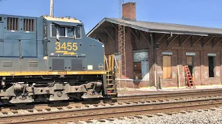 Train Derailment A Month Later, Site Restoration, Depot Move Update, Hamilton Ohio Trains, CSX NS