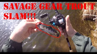 Savage Gear 3D Trout Catches AGGRESSIVE Spring BASS!