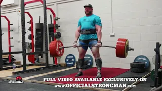 Luke Richardson making 410kg / 902lbs x3 look like an empty bar