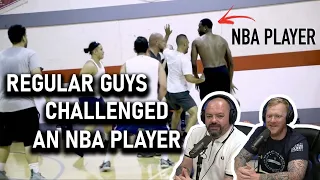 Regular Guys Challenged An NBA Player And Instantly Regretted It REACTION!! | OFFICE BLOKES REACT!!