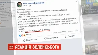 Зеленський відреагував на сьогоднішні події у Верховній Раді