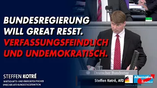 // Great Reset im Bundestag - ich spreche Klartext
