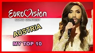 Austria in Eurovision - My Top 10 [2000 - 2018]