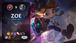 Zoe Mid vs Tryndamere - NA Master Patch 13.14