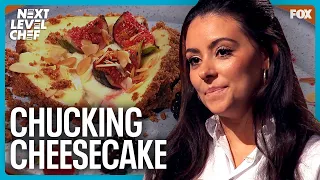 Chef Michelle Throws Her Cheesecake On The Platform | Next Level Chef