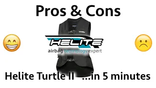 Pros and Cons of the Helite Turtle 2 Airbag.