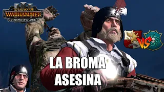 LA BROMA ASESINA PARTIDA DE TORNEO IMPERIO VS COSTA DEL VAMPIRO TOTAL WAR WARHAMMER 3 #749