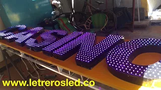 LED Pixel Casino - Aviso Acrilico - Letrero Volumetrico - Efectos