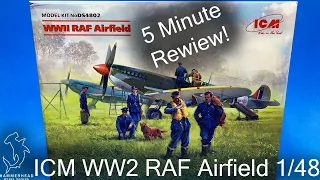 ICM RAF Airfield Set 1/48 Scale | 5 Minute Review