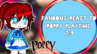 Fandoms React to Poppy Playtime || Gacha Club || 7/9 || S1 E7