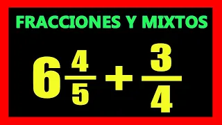 ✅👉 Suma de Fracciones Mixtas y una Fraccion Propia