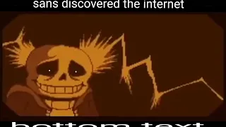 When Sans realises what happend to the community