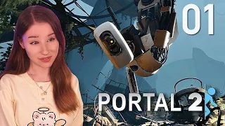 SHE'S STILL ALIVE?! My FIRST Time Ever Playing Portal 2!
