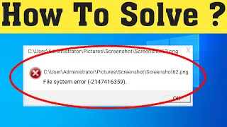 How To Fix File System Error (-2147416359 ) Photos App Error || Windows 10/8/7