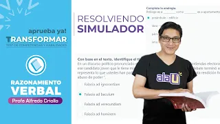 🔴 Resolviendo simulador examen Transformar 2021 | Verbal