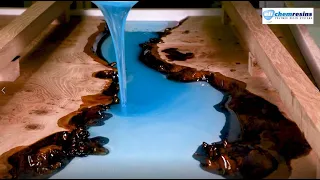 HOW TO MAKE A RESIN RIVER TABLE USING CLEAR EPOXY CASTING RESIN