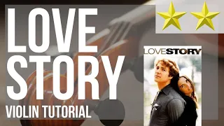 How to play Love Story (Jess Gillam Sax Cover) by Francis Lai on Violin (Tutorial)