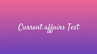 Current affairs in english 2021| 4 May 2021 | Test