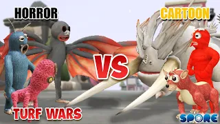 Horror vs Cartoon Turf War | Horror vs Cartoon [S3] | SPORE