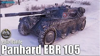 Колобанов на АДСКОЙ КОЛЕСНИЦЕ EBR 105 ✅ World of Tanks лучший бой на колёсном лт-10