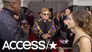 Elton John Reveals His Go-To 2018 Grammys Fashion: 'Gucci Is It' | Access